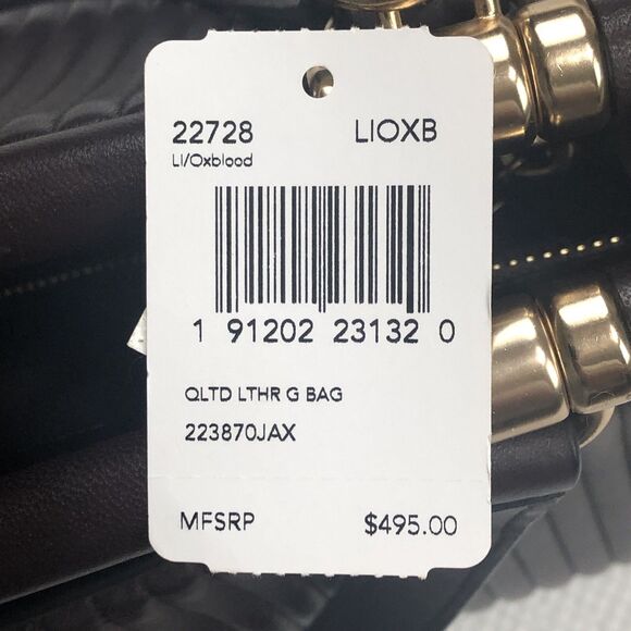 Coach Grace Brown Satchel Crossbody Strap Vertical Quilted Design Handbag 22728 - Picture 16 of 16